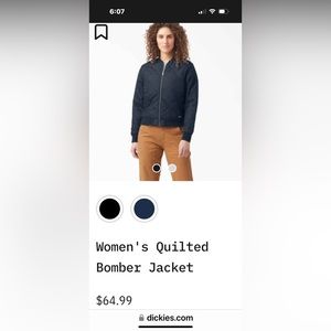 Dickies Women’s work jacket 1X Navy blue